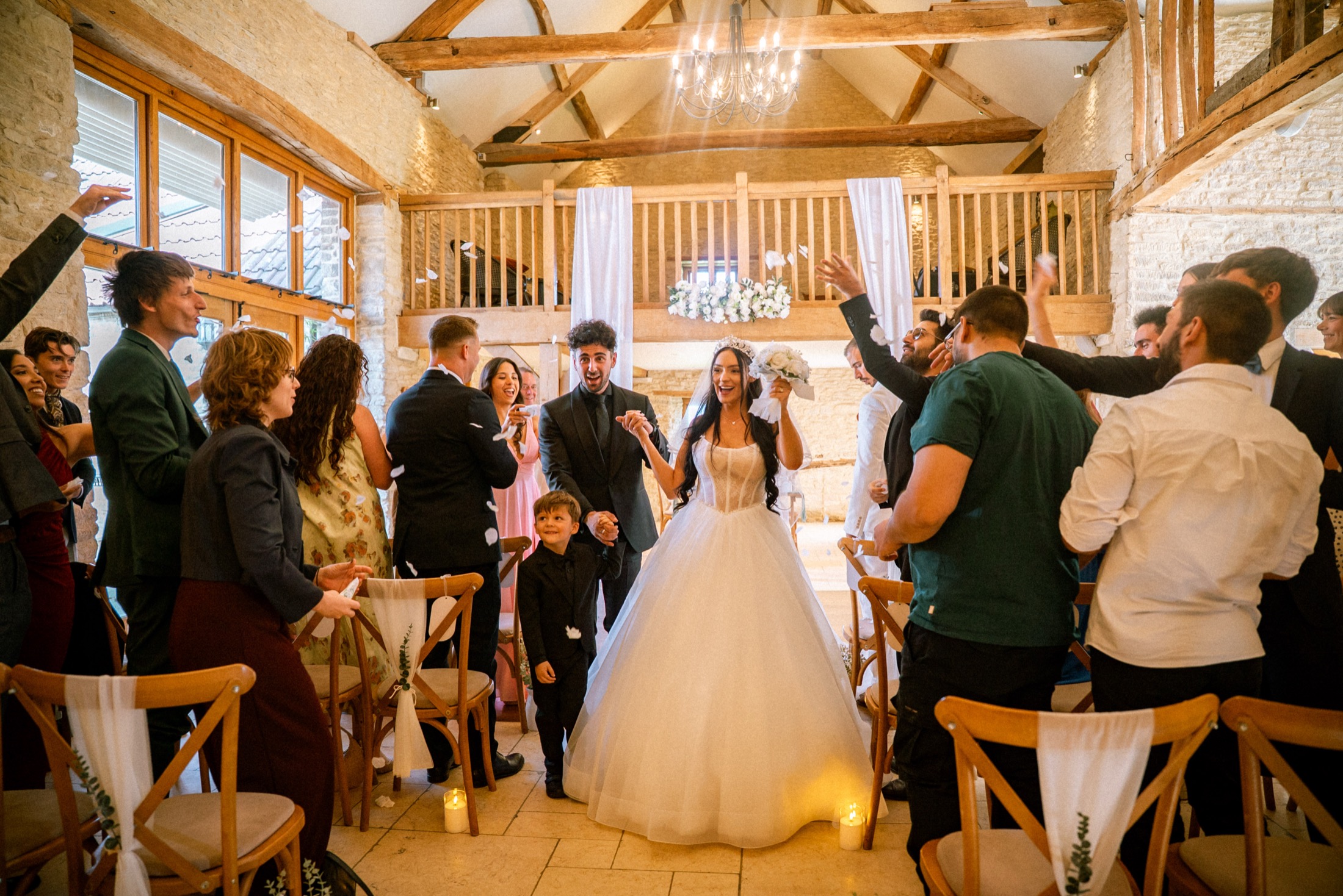 Wedding ceremony at the McLaren wedding